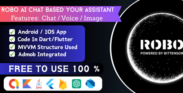 ROBO: Ai Assistant App Android & IOS Chat GPT App NO API Required icon