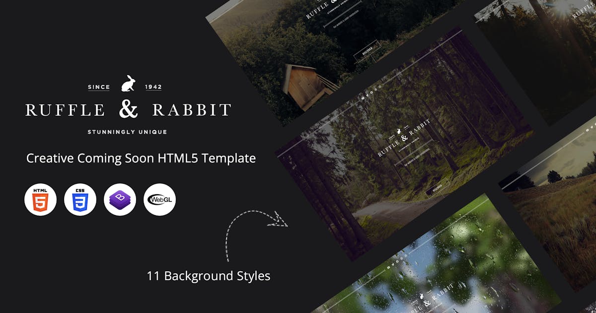 Rabbit - Creative Coming Soon HTML5 Template