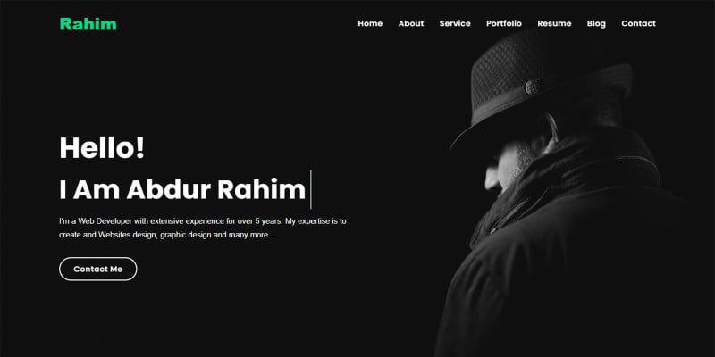 Rahim Personal Portfolio HTML5 Template by Themeplaza icon
