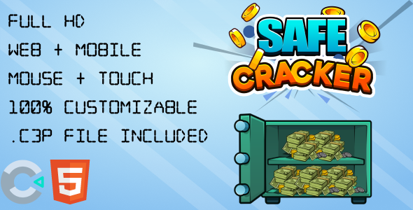 Safe Cracker: Mastermind. HTML5 Game (Construct 3). Web and Mobile ready icon