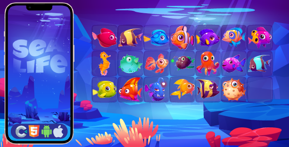 Sea Life - HTML5 Game, Construct 3 icon