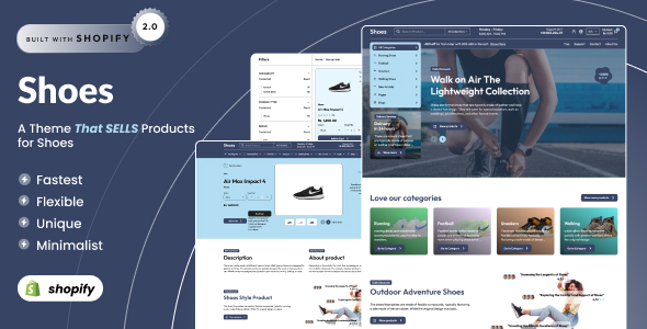 Shoes - Sports Footwear Responsive Shopify 2.0 Theme icon