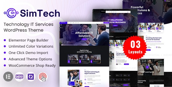 Simtech - Technology IT Services WordPress Theme icon