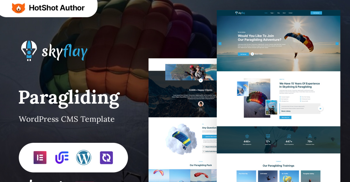 Skyflay - Paragliding, Skydiving And Adventure WordPress Theme icon