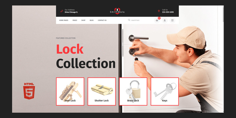 Smithwala Key Smith HTML5 Website Template by Templatebae icon