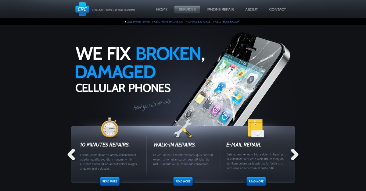 Software Company Website Template #40035 - TemplateMonster
