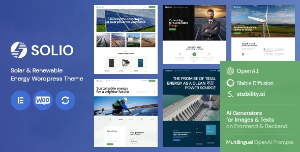 Solio - Solar & Renewable Energy WordPress Theme icon