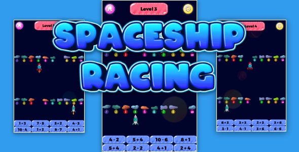 Spaceship Racing - Cross Platform Math Game icon