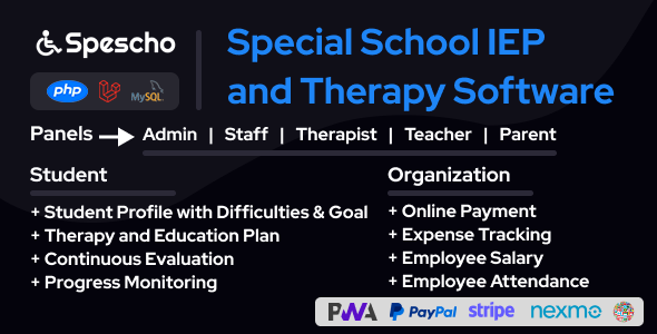 Spescho - Special School IEP and Therapy Software icon