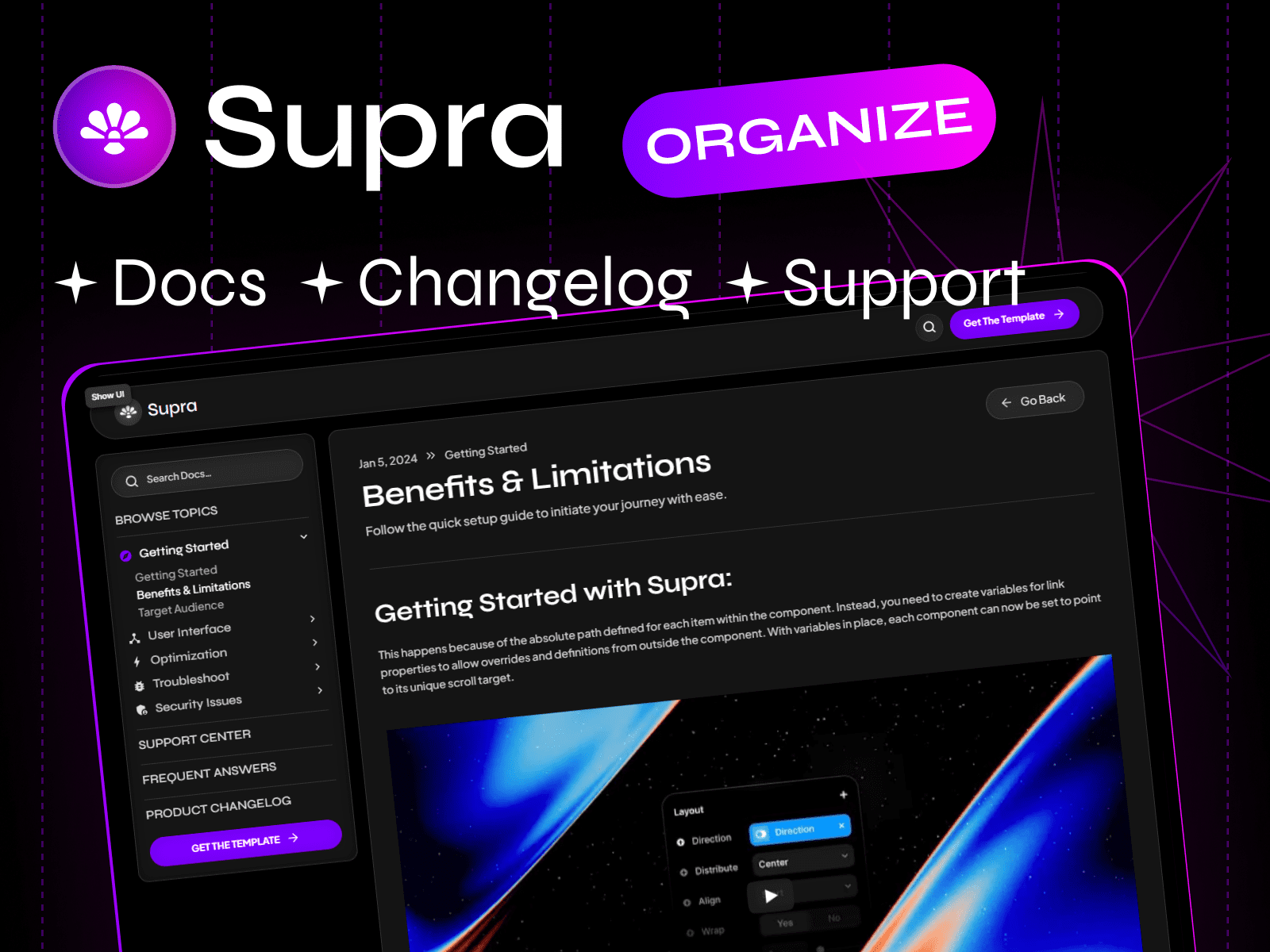 Supra Framer Template icon
