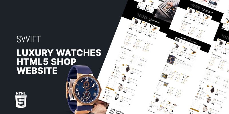 Svvift Luxury Watch Shop HTML5 Website Template by Templatebae icon