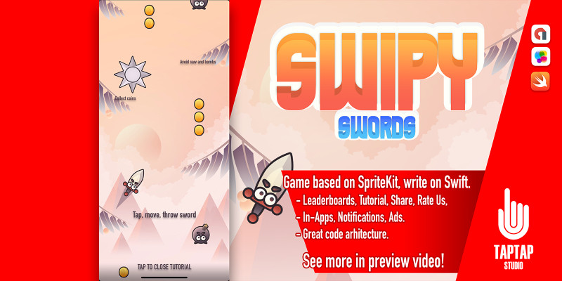Swipy Swords - iOS App Source Code by TapTapStudio icon