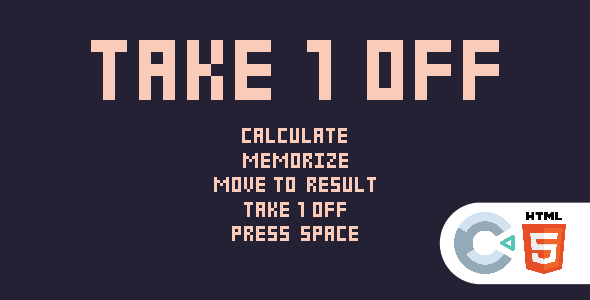 Take 1 Off - HTML5 - Construct 3 icon