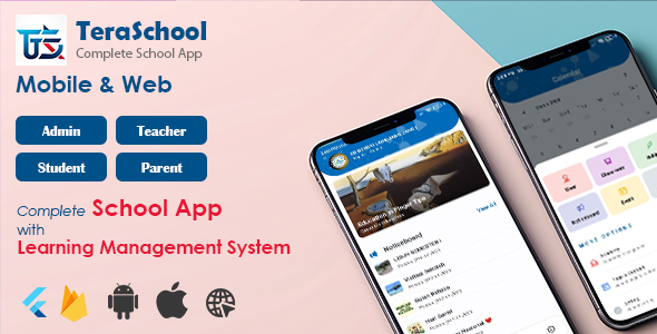 Teraschool - School Management System with Student | Parents | Teacher Flutter App icon