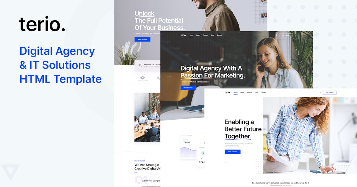 Terio - Digital Agency & IT Services Template icon