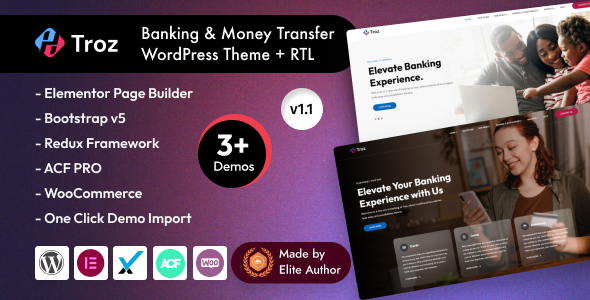 Troz - Banking Finance WordPress Theme icon
