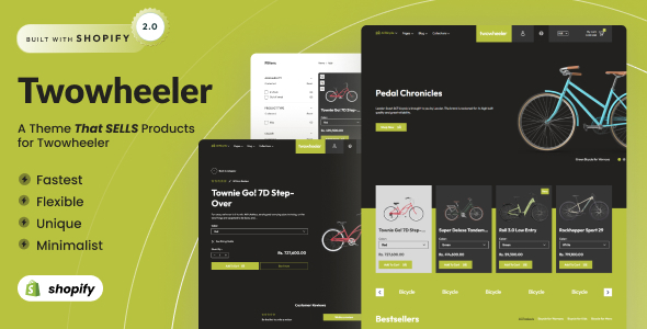 Two Wheeler - Bikes & Cycling Shopify Theme OS 2.0 icon