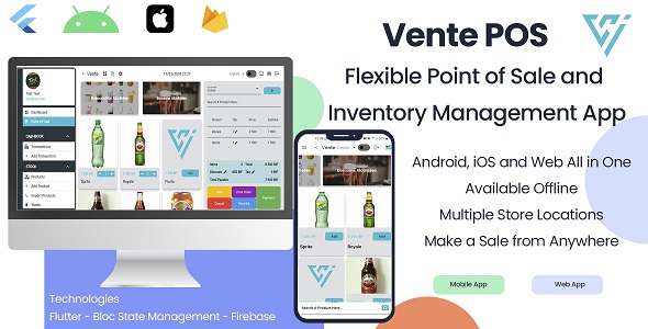 Vente POS - Point of Sale and Inventory Management App for Android, iOS and Web icon
