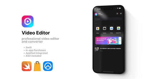 Video Editor & Converter IOS Source Code Template icon