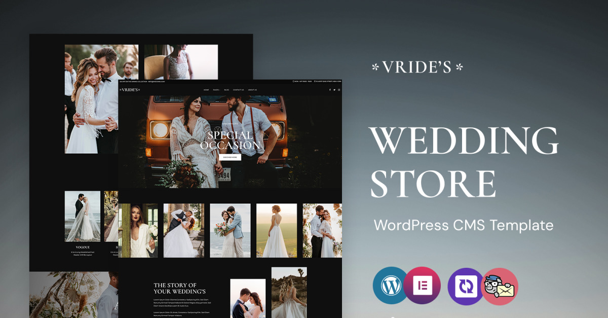 Vrides - Wedding Studio WordPress Elementor Theme
