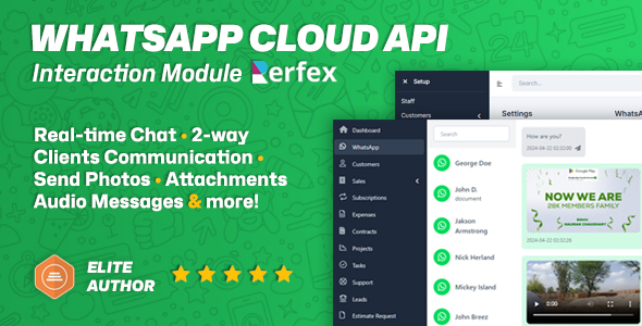 WhatsApp Cloud API Interaction Module for Perfex CRM icon