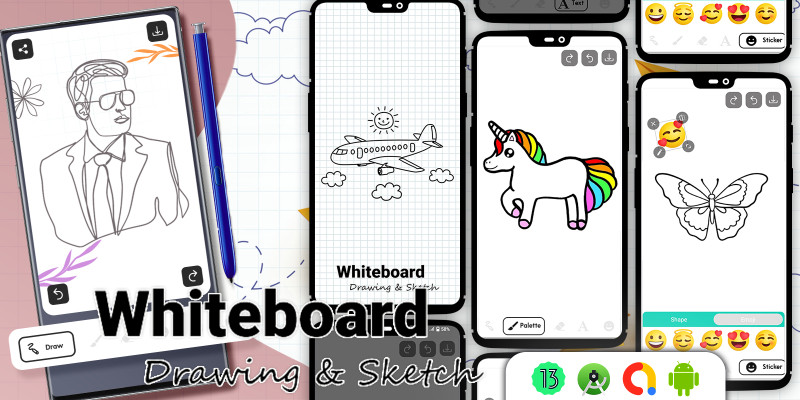 Whiteboard Drawing - Android App Template by GSBusiness icon