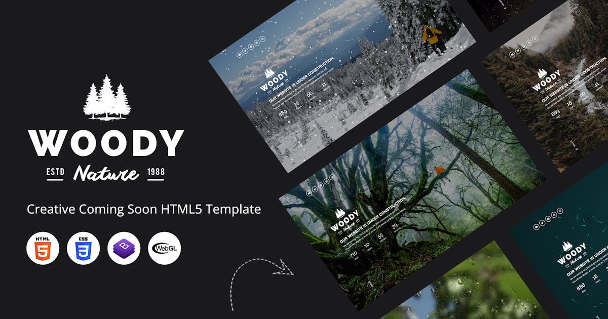 Woody - Creative Coming Soon HTML5 Template