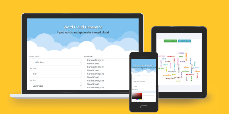 Word Cloud Generator PHP Script by Curiouspenguins icon