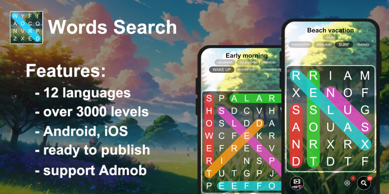 Words Search - Unity Source Code by Stickin icon