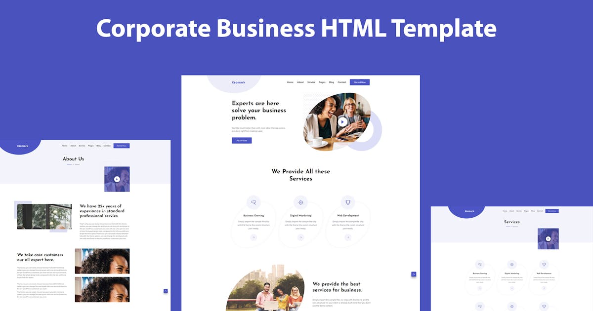 Xzomark – Corporate Business HTML Template icon