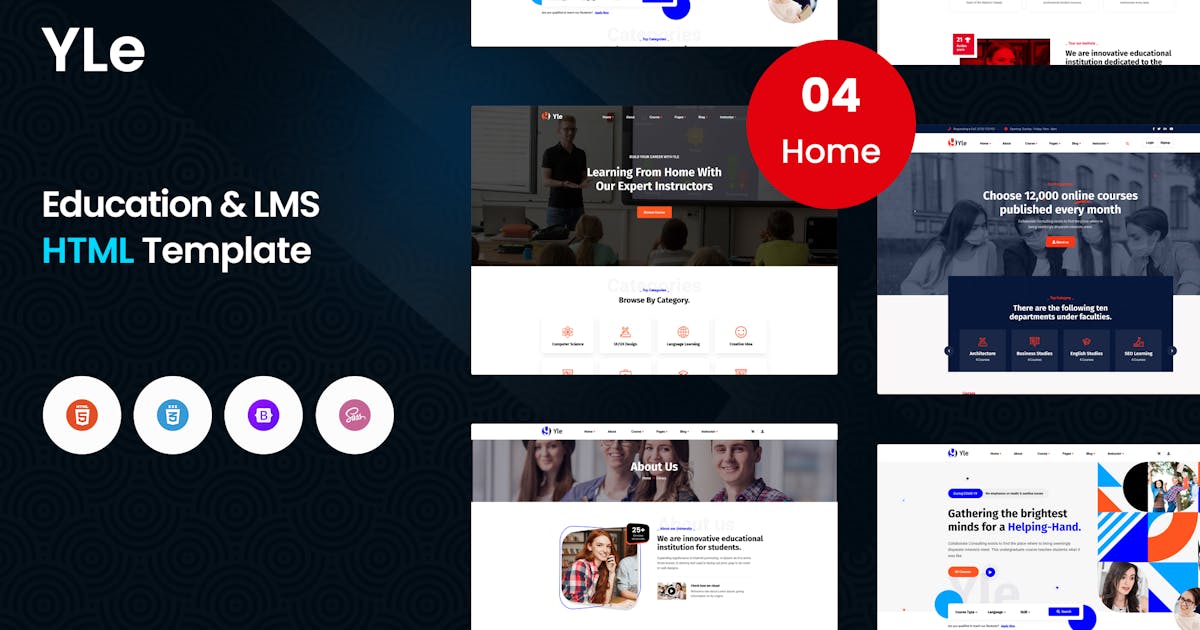 YLE - Education & LMS HTML Template icon
