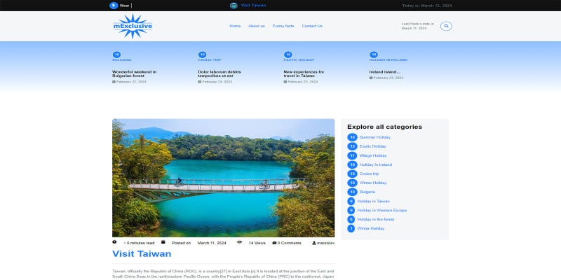 mExclusive Wordpress theme by Marsislav icon