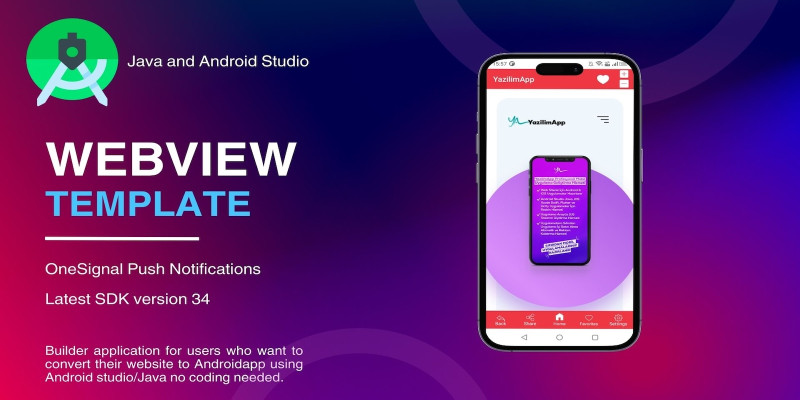 WebView for Android With Push Notification by YazilimApp1 icon