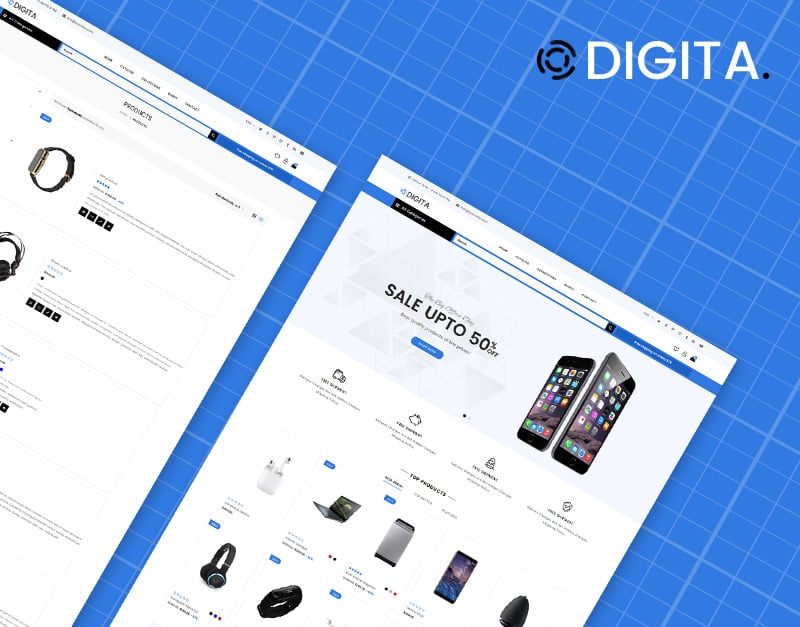 Digita - Electronics Store eCommerce Clear Shopify Theme