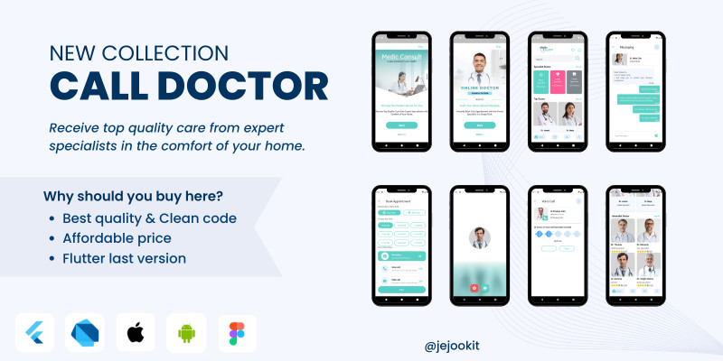 Call Doctor - Flutter UI Medical Appointment by Jejookit icon