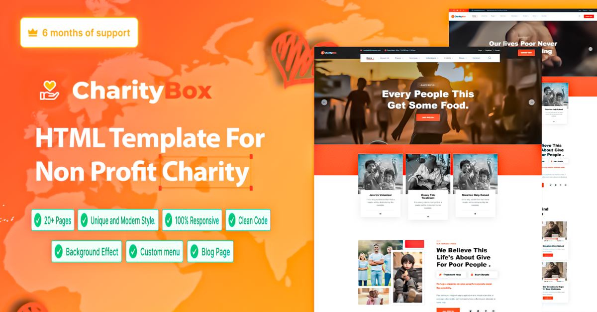 Charitybox - Non Profit Charity Website Template