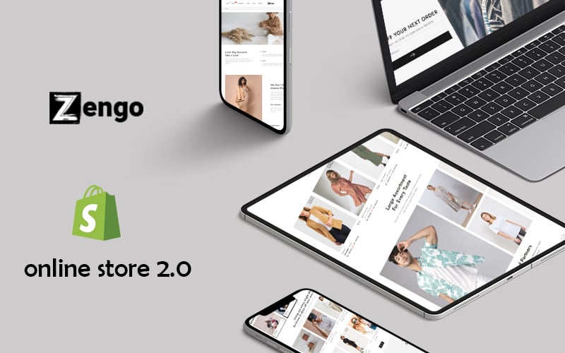 Zengo Fashion Shopify 2.0 Theme #276690 - TemplateMonster
