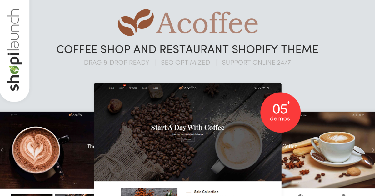 Acoffee - Coffee Shop And Restaurant Shopify Theme