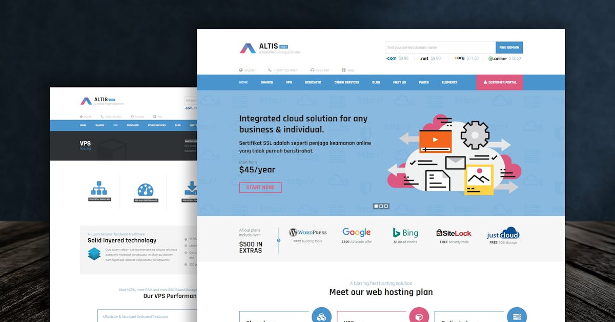 Altis - Professional Hosting HTML Template