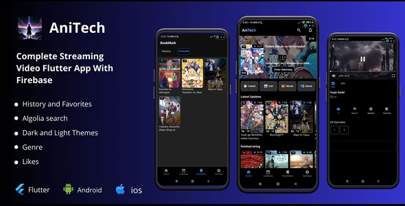AniTech - Flutter Mobile App Streaming Video icon