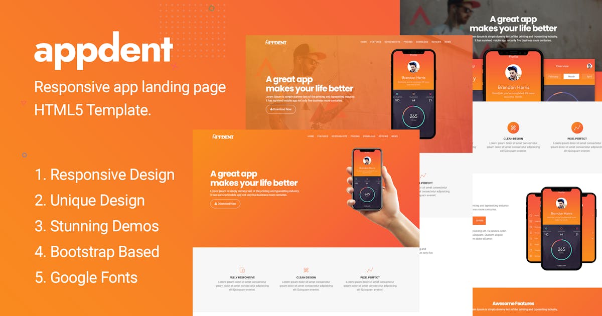 Appdent - App Landing Page