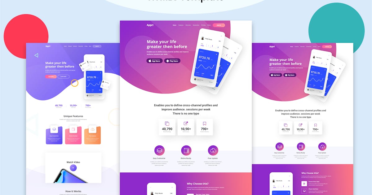 Appri - App Landing HTML5 Template