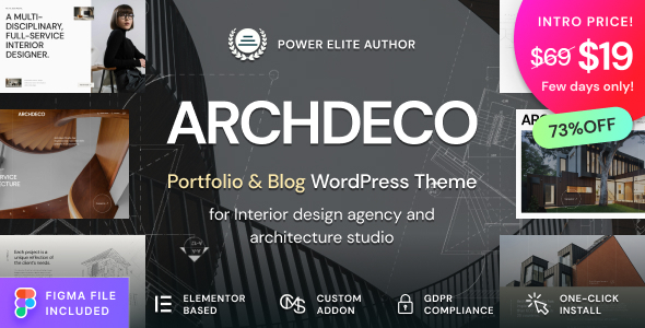 Archdeco - Architecture & Interior Design Agency Portfolio WordPress Theme icon