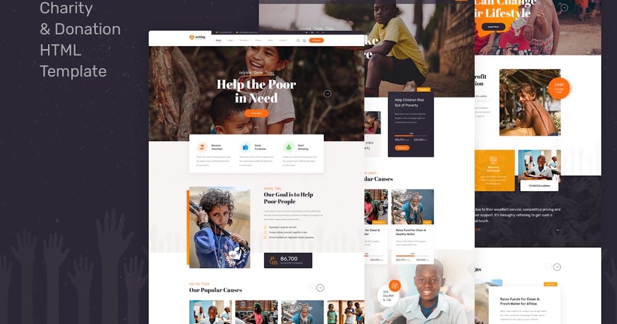 Asting - Charity & Donation HTML Template
