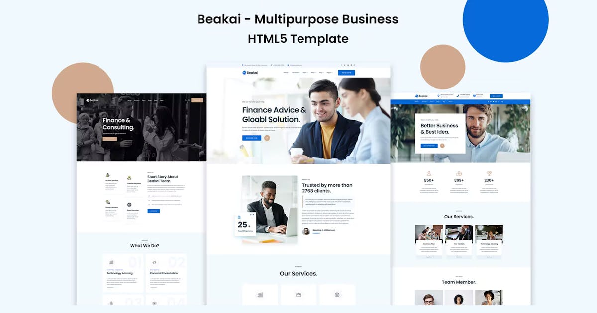 Beakai - Business and Financial HTML5 Template icon