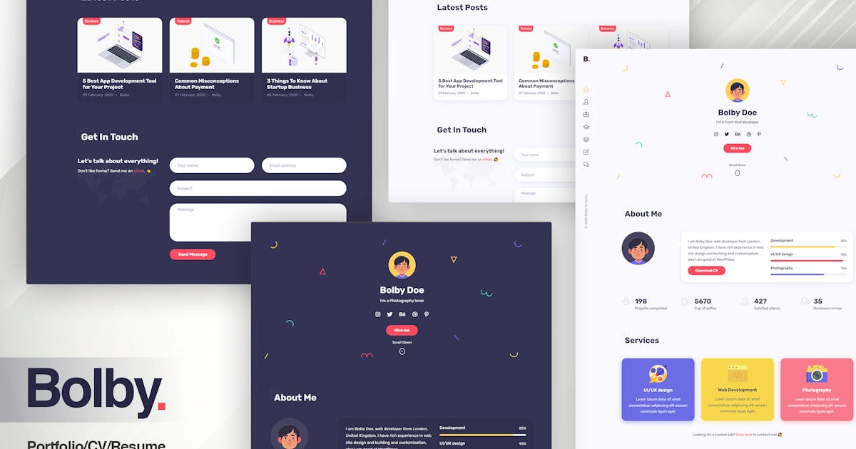 Bolby - Portfolio/CV/Resume HTMLTemplate