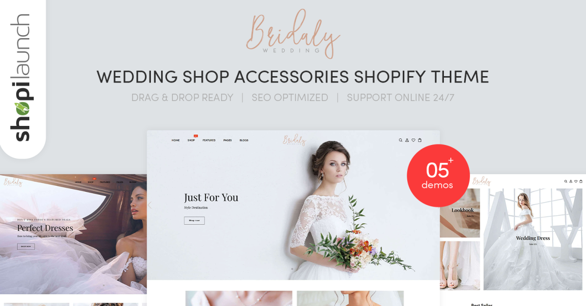 Bridaly - Wedding Shop Accessories Responsive Shopify Theme#122276