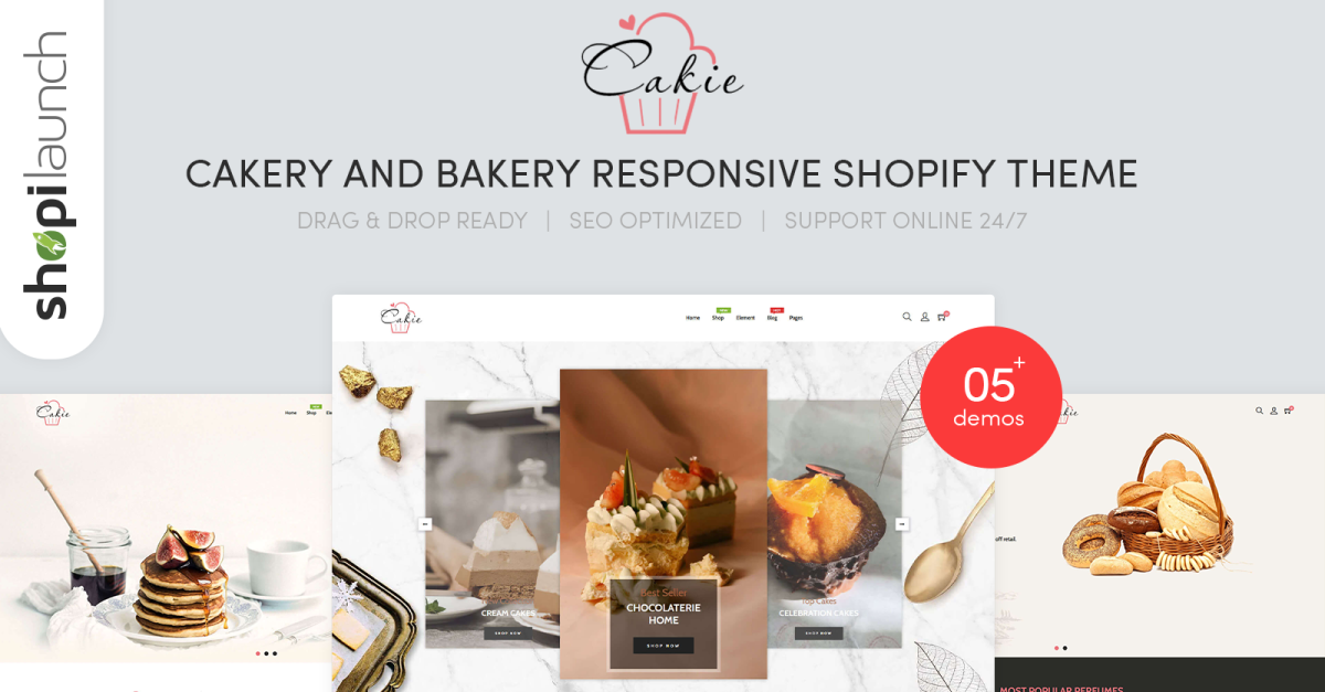 Cakie - Cakery & Bakery Responsive Shopify Theme