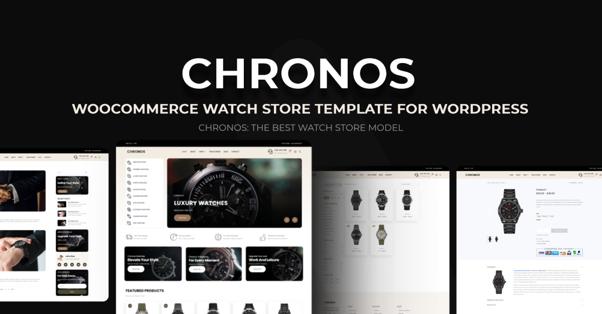 Chronos - WooCommerce Watch Store WordPress Theme