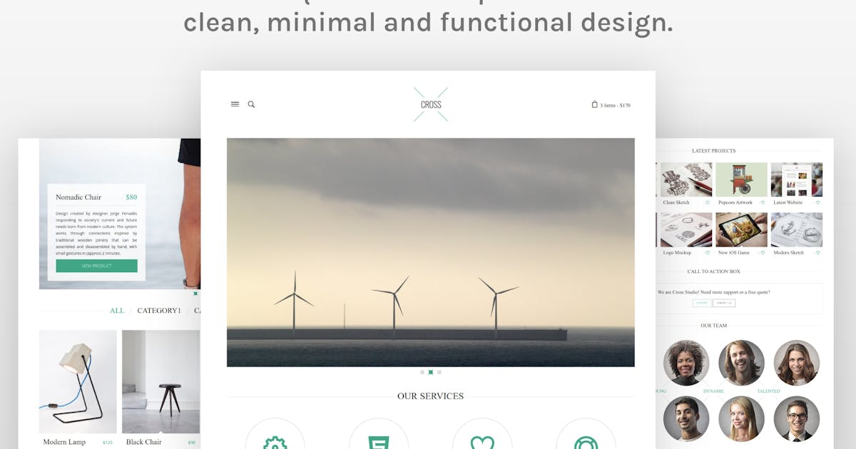 Cross - Minimal HTML5 Template